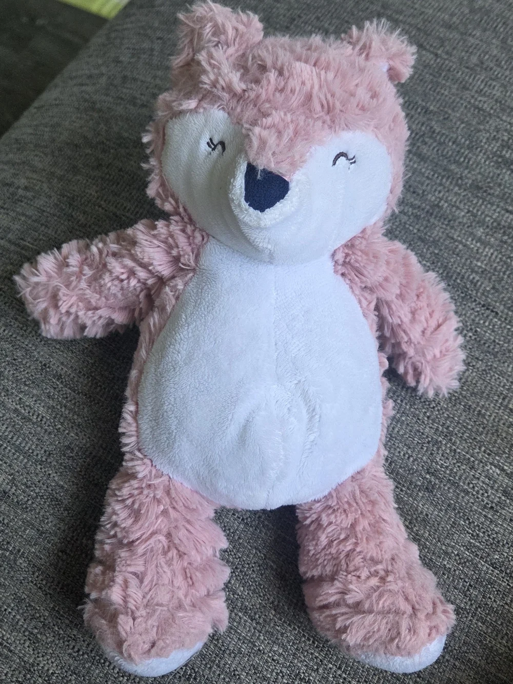 Carter's Pink and White Plush Fox Stuffed Animal